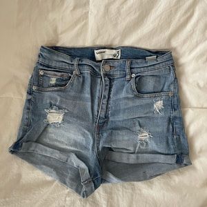 GARAGE Denim Shorts w/ Rips